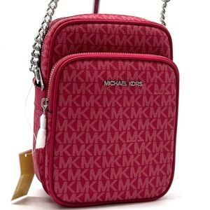Michael Kors Medium NS Chain Xbody Bag Dark Raspberry